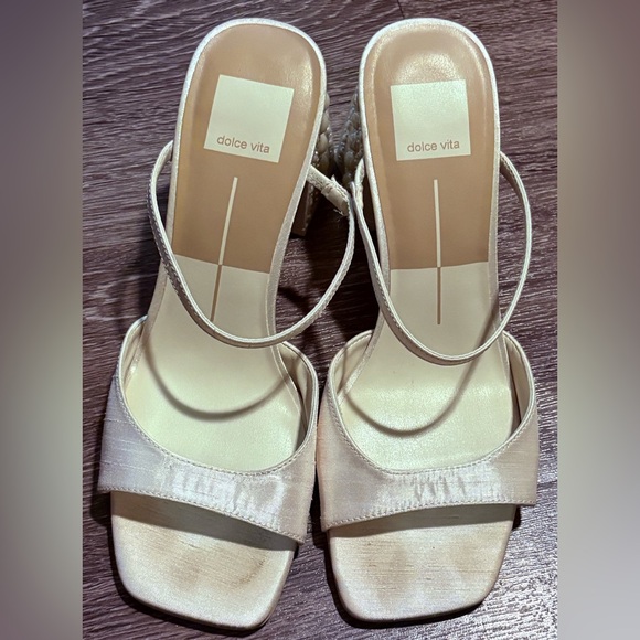 Dolce Vita Jemmy Imitation Pearl Slide Sandals Size 8 - Picture 1 of 14